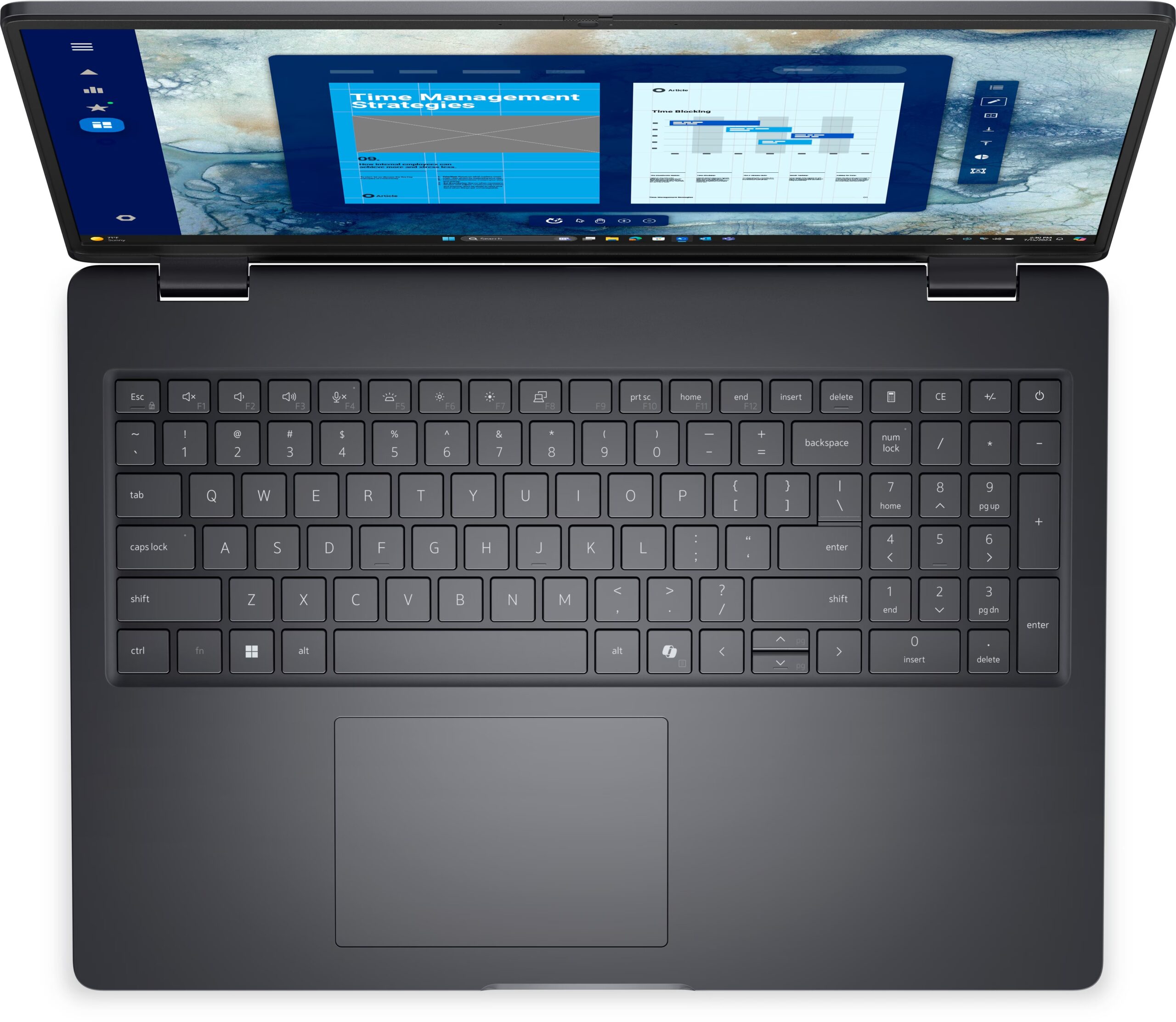 Dell Pro 16 PC16250 backlit keyboard
